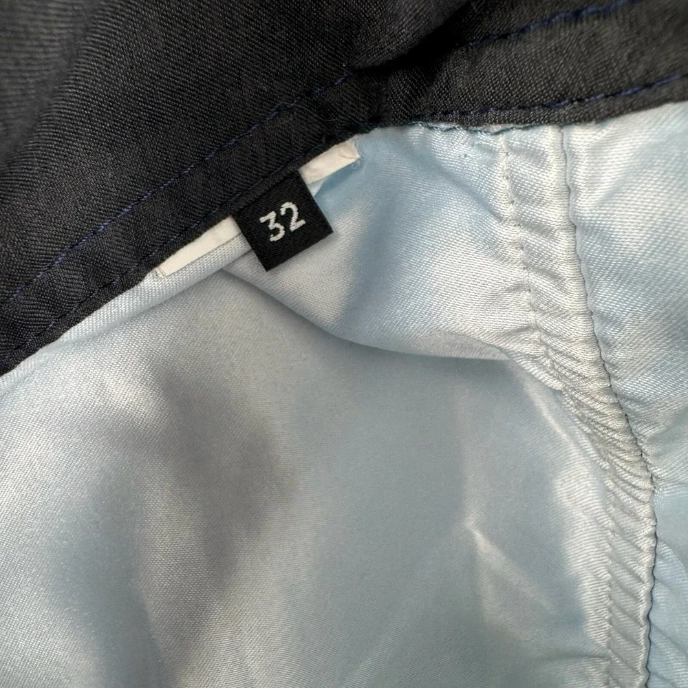 Quiksilver Board Shorts‎ Mens 32 Blue Striped Swim Trunks Beach Vacation